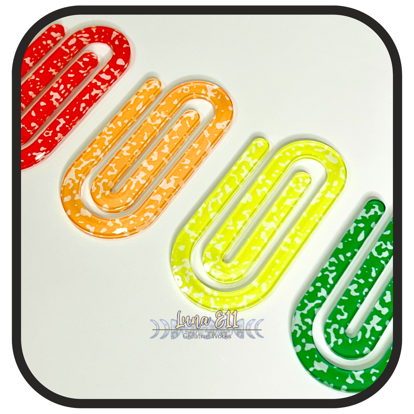 Jumbo Paper Clips - Colorful Composition Notebook