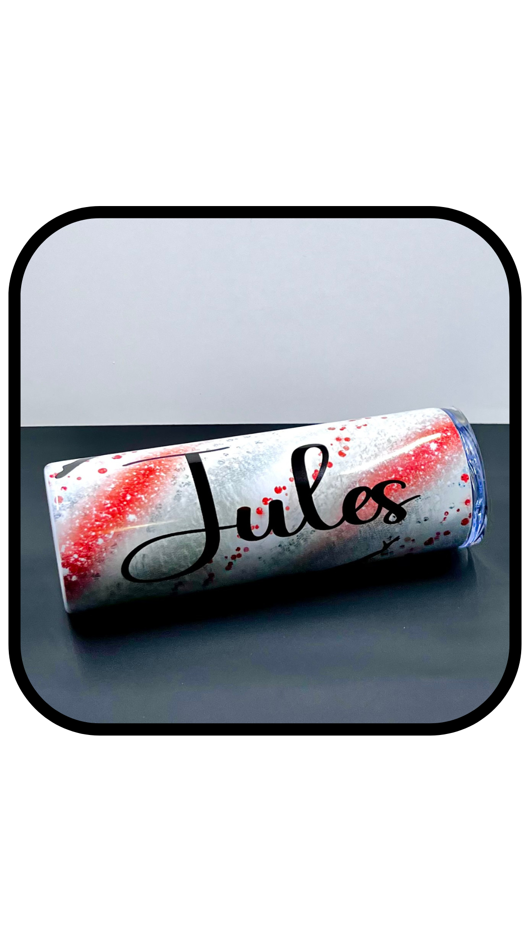 Dancer Tumbler - Red, Black, and White