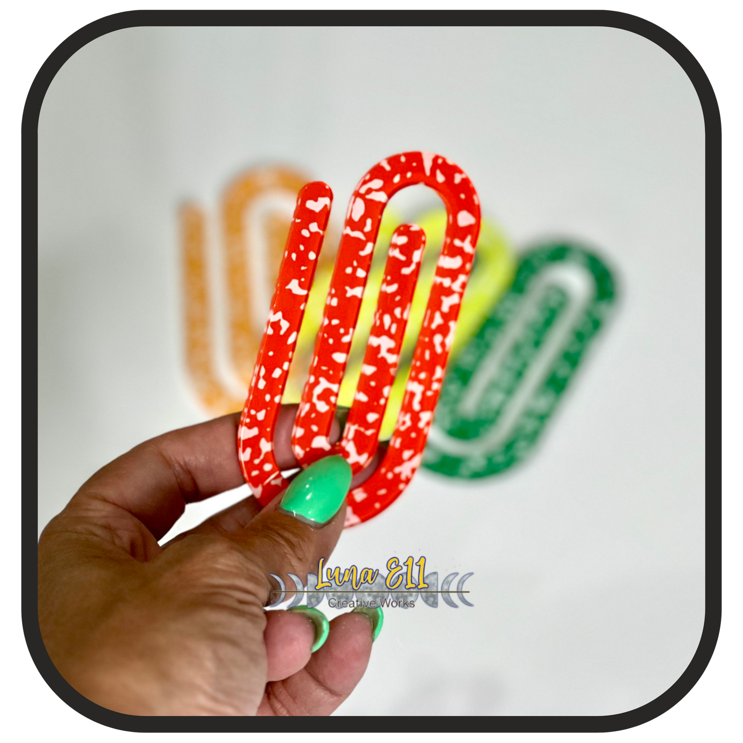 Jumbo Paper Clips - Colorful Composition Notebook
