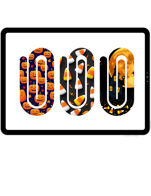 Jumbo Paper Clips Set of 3- Halloween Themed