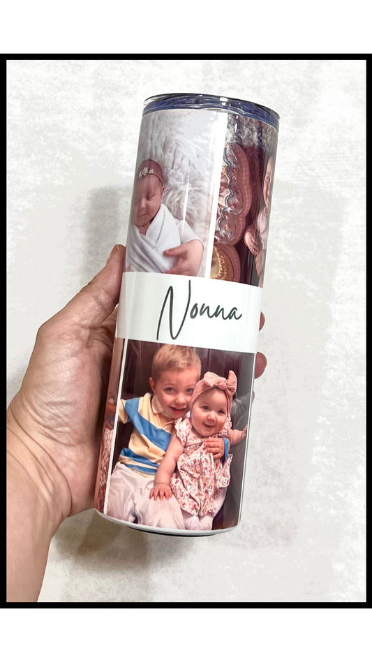 Personalized Photo Collage Tumbler-5 Photos