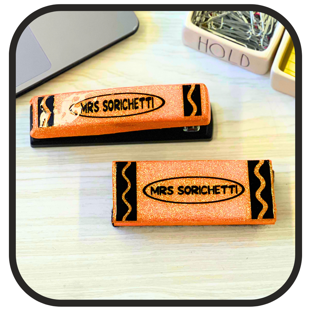 Crayon Inspired Personalized Eraser