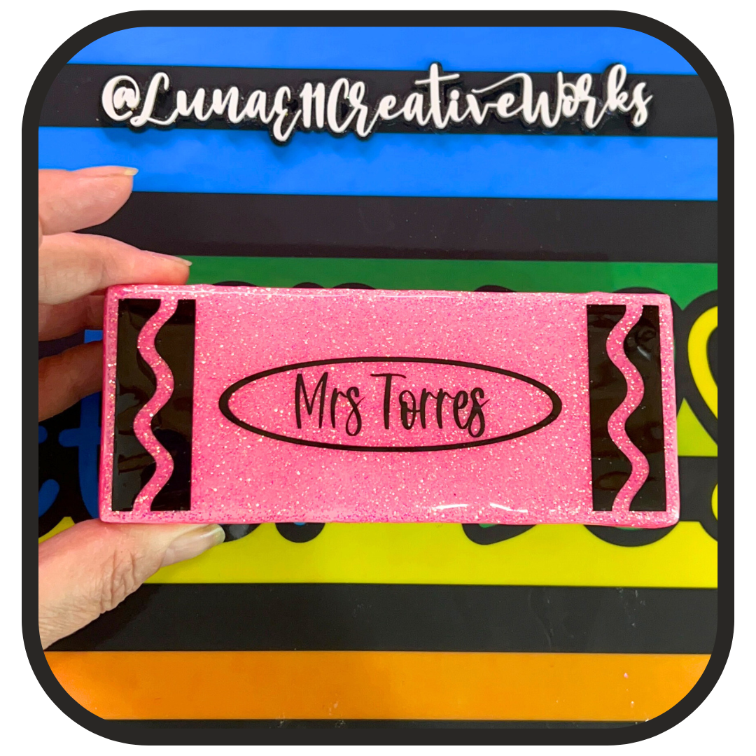 Crayon Inspired Personalized Eraser