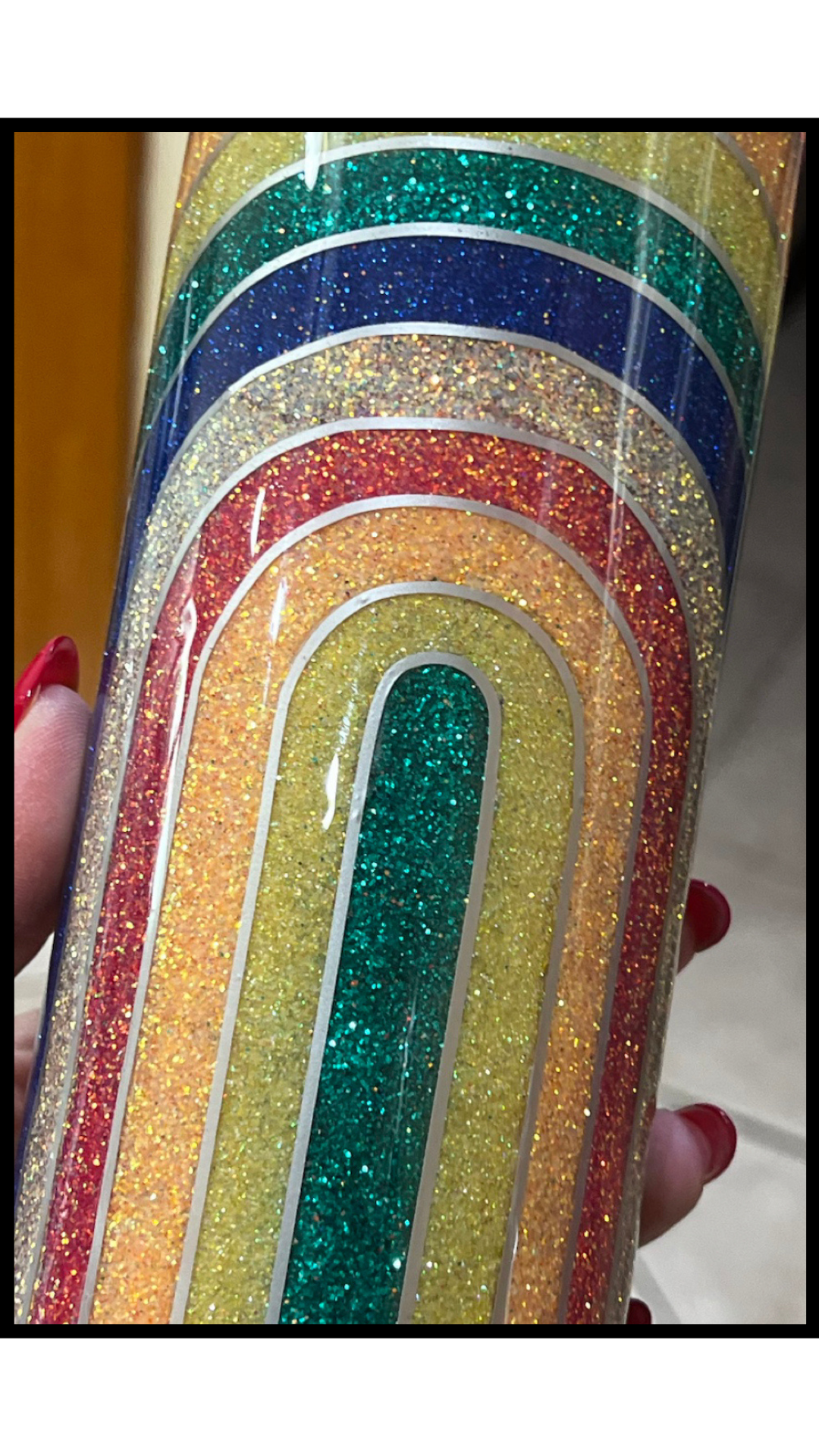 Retro Rainbow Tumbler