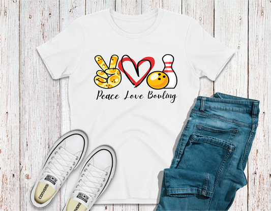 Peace, Love, Bowling Shirt